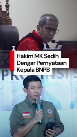 Video Hakim MK Sentil Kepala BNPB soal Bencana Sumatera Mencekam di Medsos