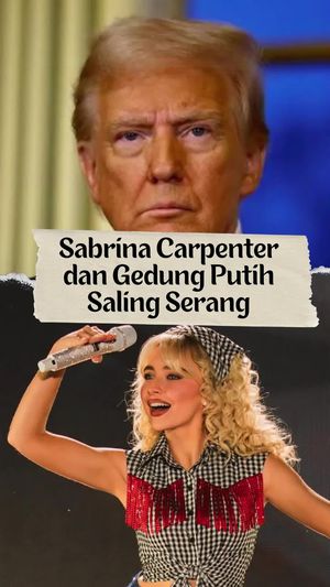 Video Protes Sabrina Carpenter, Lagunya Dipakai Gedung Putih Tanpa Izin