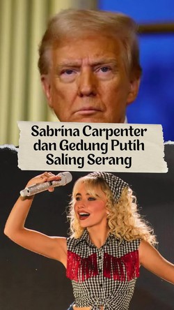 Video Protes Sabrina Carpenter, Lagunya Dipakai Gedung Putih Tanpa Izin