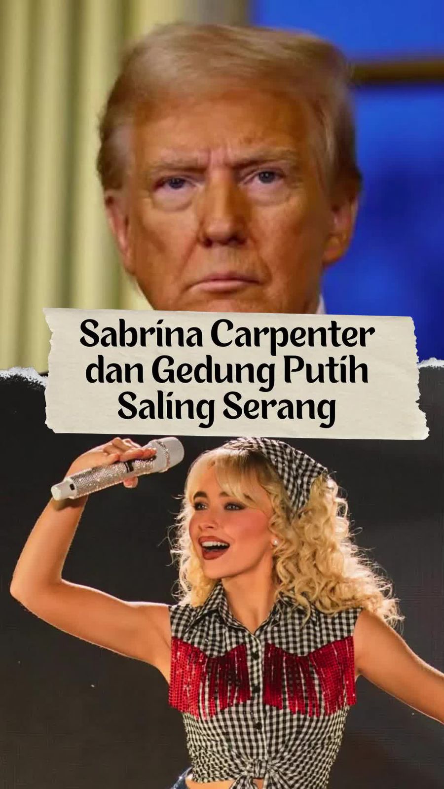 Video Protes Sabrina Carpenter, Lagunya Dipakai Gedung Putih Tanpa Izin