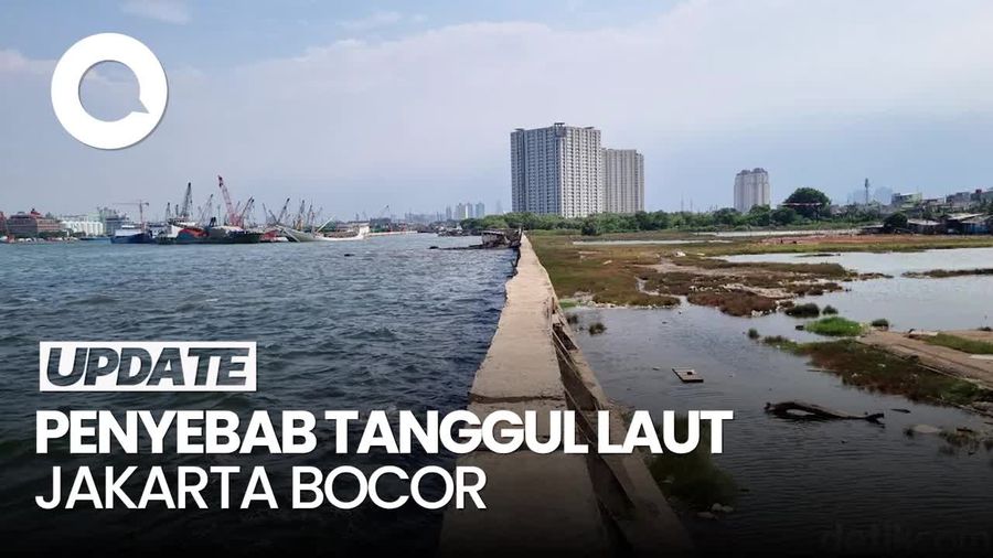 Video: Tanggul Muara Baru Bocor Karena Korosi Beton dan Global Warming