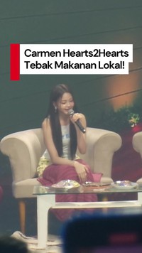 Video: Momen Carmen Hearts2Hearts Main Tebak-tebakan Makanan Indonesia