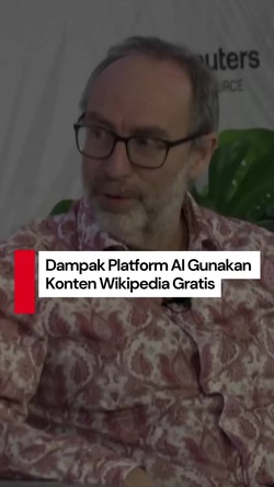 Video: Pendiri Wikipedia Singgung Lonjakan Biaya Akibat Platform AI