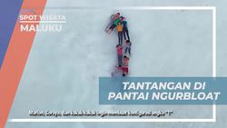 Menghadapi Tantangan Membuat Konfigurasi Angka Satu di Pantai Ngurbloat, Maluku  