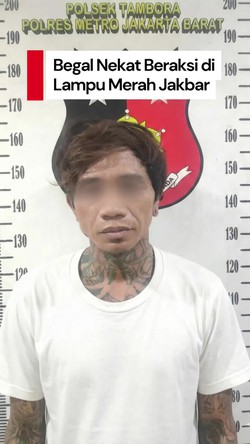 Video: Aksi Nekat Begal, Rampas HP Pemotor di Lampu Merah Jakbar