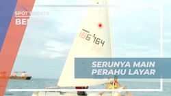 Seru Bermain Perahu Layar di Tanjung Batu, Berau, Kalimantan Timur  