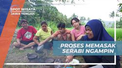 Mempraktikkan Cara Memasak Serabi Ngampin Bersama Warga di Ambarawa, Jawa Tengah  