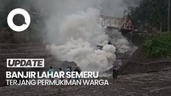 Video: Banjir Lahar Semeru Terjang Permukiman, Ratusan Warga Lari ke Bukit