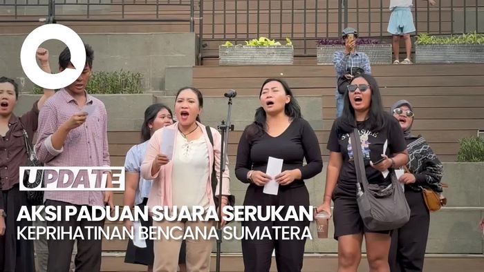 Video: Aksi Paduan Suara di Sarinah, Serukan Keprihatinan Bencana Sumatera