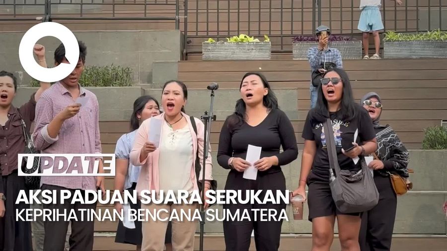 Video: Aksi Paduan Suara di Sarinah, Serukan Keprihatinan Bencana Sumatera