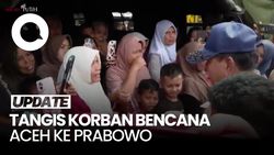 Video Tangis Warga Aceh ke Prabowo: Habis Semua Pak, Kampung Dibawa Sungai