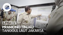 Video: Momen Pramono Cek Tanggul Laut Bocor di Muara Baru Jakut