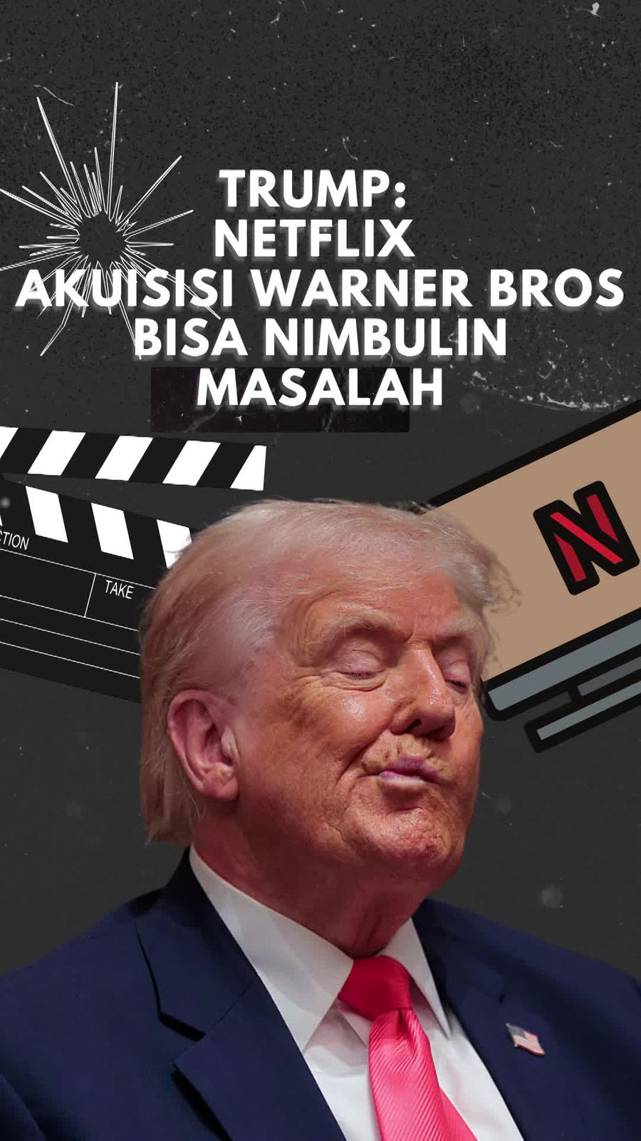 Video Trump Mau Ikutan Nimbrung Polemik Netflix Akuisisi Warner Bros