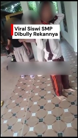 Video Viral! Siswi SMP di Muratara Dibully Temannya gegara Status WA