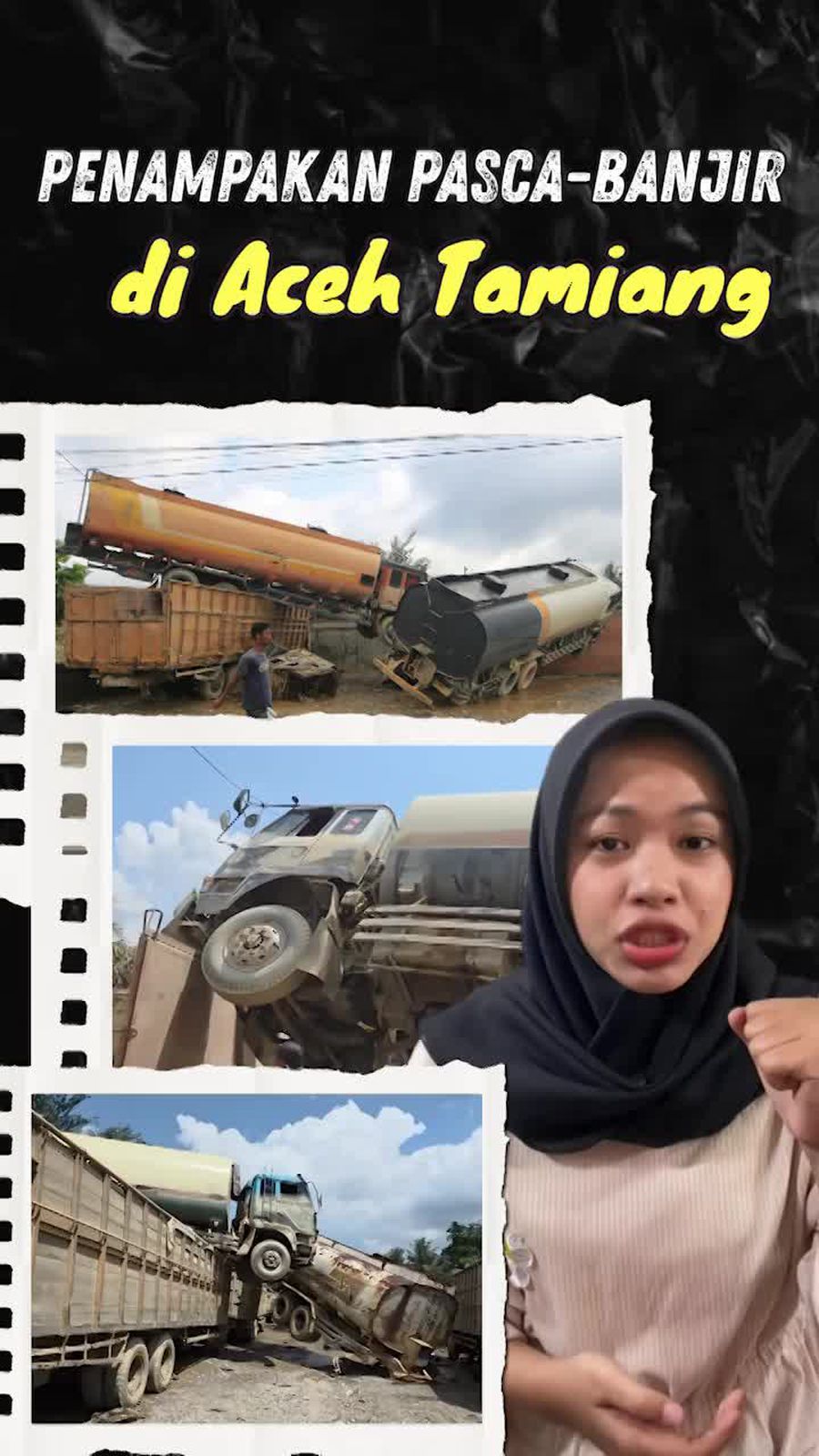 Video Kondisi Pasca-banjir di Aceh Tamiang: Truk-truk Bertumpuk!