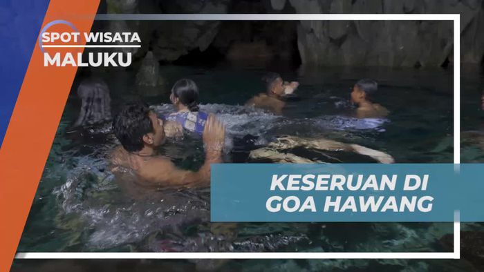 Mengadakan Kegiatan Seru dan Menyenangkan di Goa Hawang Bersama Anak-Anak Warga di Maluku  