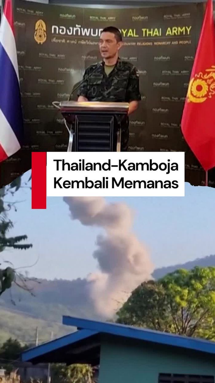 Video: Pasukan Militer Thailand-Kamboja Kembali Saling Serang