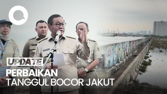 Video: Pemprov DKI Bakal Cor Permanen Tanggul Laut Bocor di Jakut