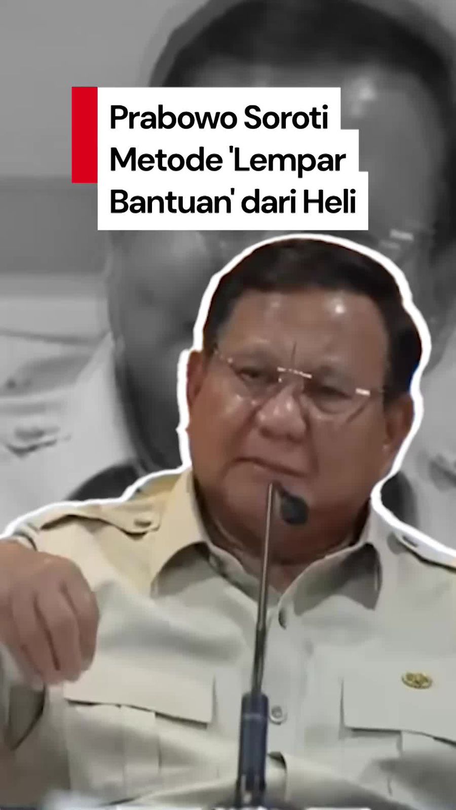 Video Prabowo Soroti Metode Lempar Bantuan dari Heli, Minta Pakai Sling Load