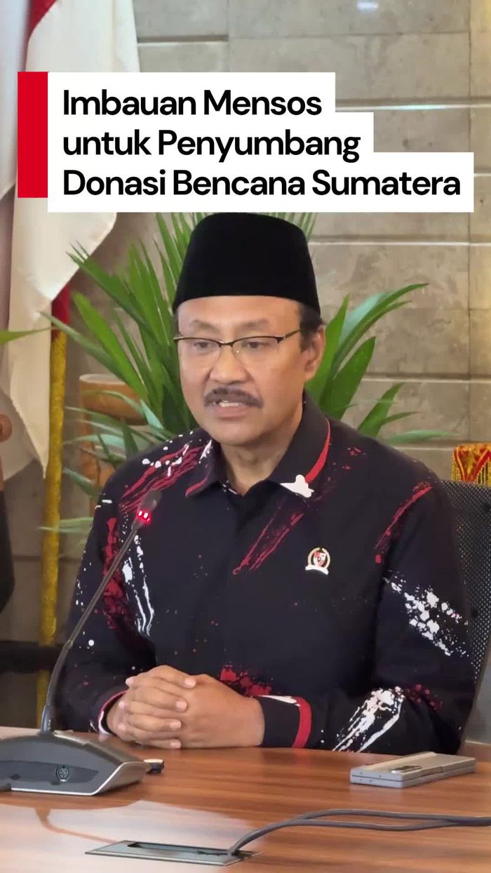 Video: Kata Mensos untuk yang Ingin Berdonasi ke Korban Banjir Sumatera