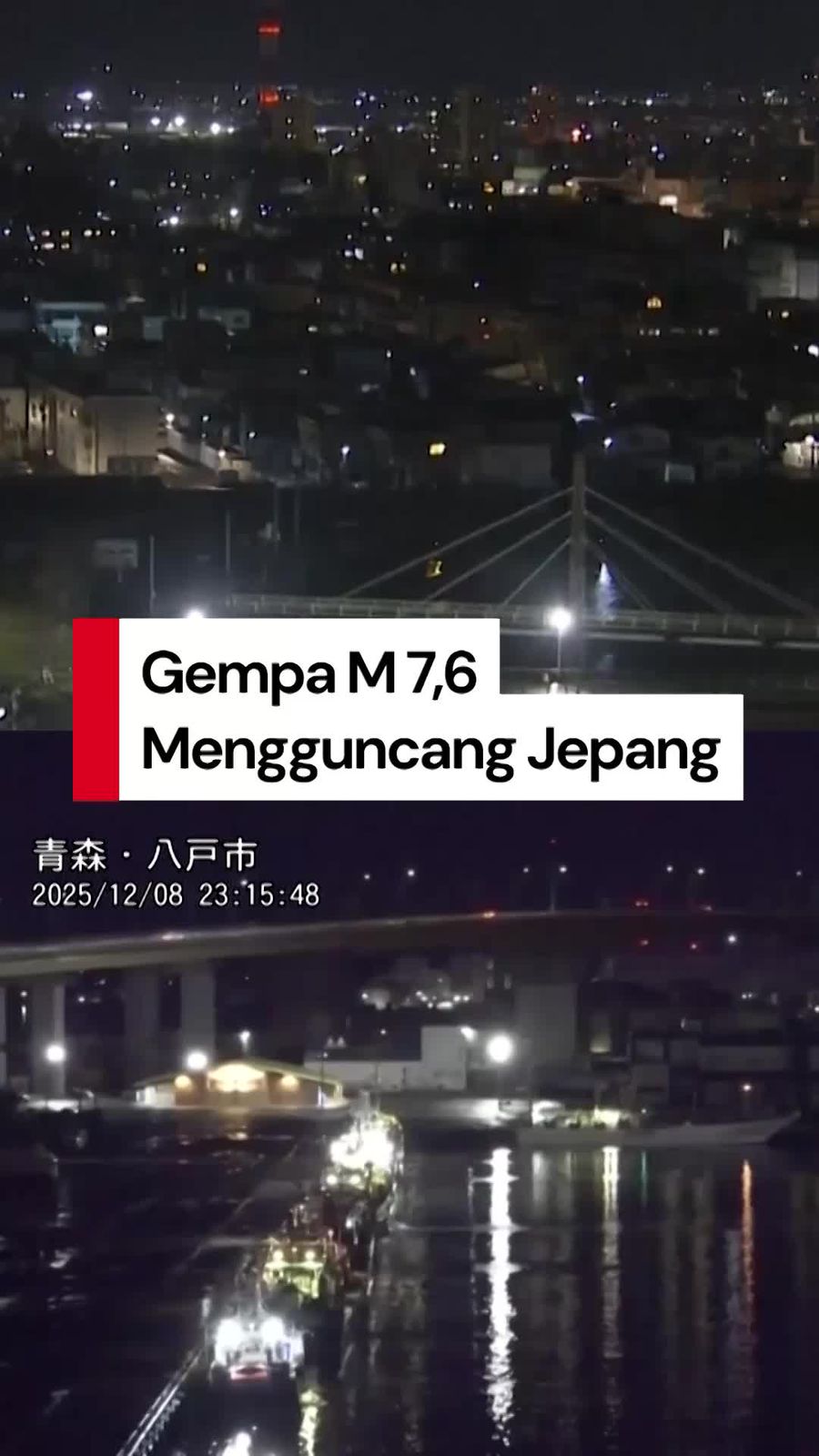 Video: Gempa M 7,6 Mengguncang Jepang, Ini Instruksi PM Takaichi