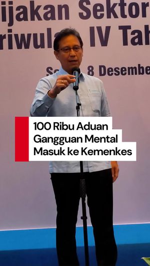  Video Menkes Sebut Kemenkes Terima 100.000 Aduan Gangguan Mental