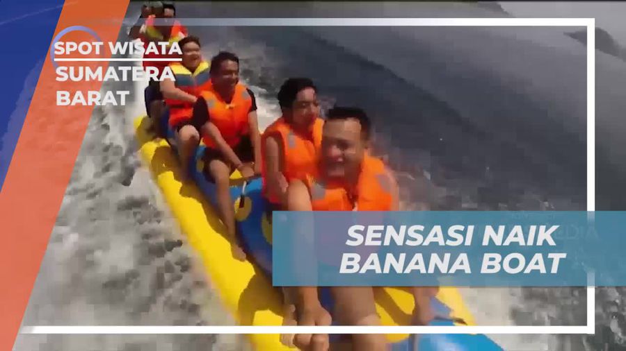 Menguji Adrenalin dengan Bermain Banana Boat di Perairan Sumatera Barat