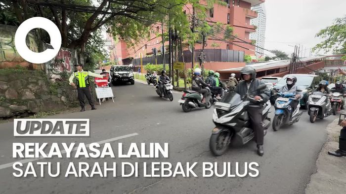 Video: Situasi Uji Coba Sistem Satu Arah di Lebak Bulus Pagi Ini