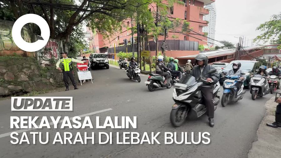 Video: Situasi Uji Coba Sistem Satu Arah di Lebak Bulus Pagi Ini