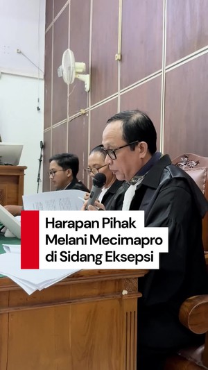 Video: Jalani Sidang Eksepsi, Pihak Melani Minta Nama Baik Dipulihkan