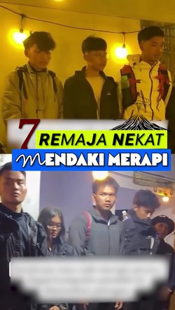 Video: 7 Remaja Nekat Mendaki Merapi Berujung Ditangkap