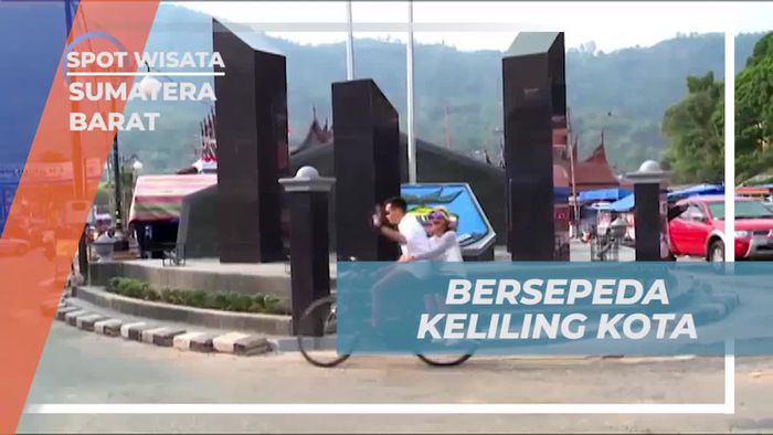 Bersepeda Menikmati Pemandangan Kota Pusaka Sawah Lunto