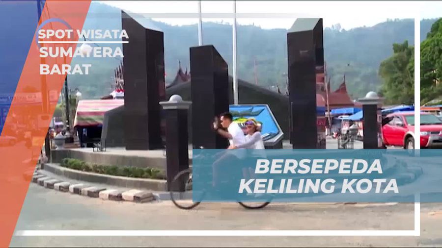 Bersepeda Menikmati Pemandangan Kota Pusaka Sawah Lunto