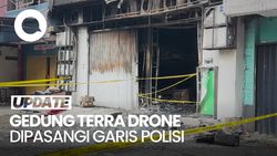 Video: Situasi Terkini Pascakebakaran di Gedung Terra Drone
