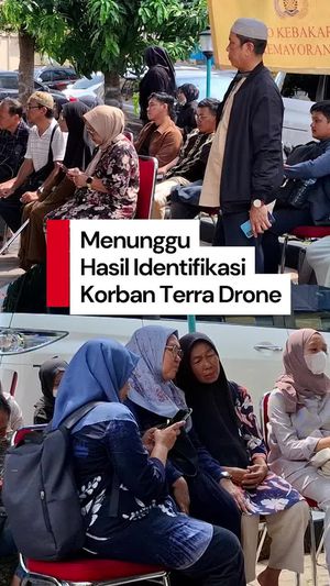 Video Haru Keluarga Korban Kebakaran Terra Drone Menanti Hasil Identifikasi