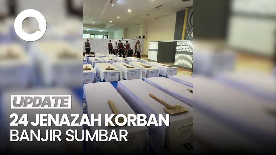 Video: 24 Jenazah Korban Banjir Sumbar Tak Teridentifikasi Dimakamkan Massal