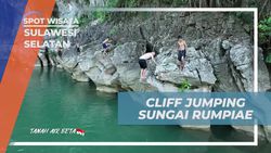 Menantang Adrenalin dengan Cliff Jumping dari Tebing Sungai Rumpiae di Sulawesi Selatan