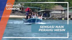 Menyaksikan Proses Perjalanan Perahu Mesin Menuju Tempat Budidaya Mutiara di Lombok