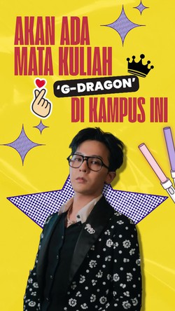 Video: G-Dragon Bakal Jadi Subjek Mata Kuliah di Kampus AS