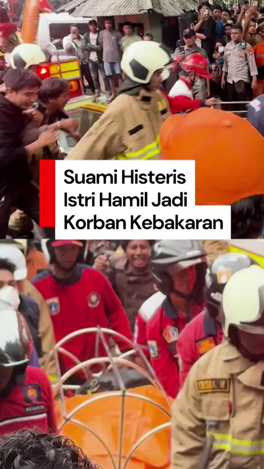 Video: Tangis Suami saat Jenazah Istrinya yang Hamil Dievakuasi dari Terra Drone