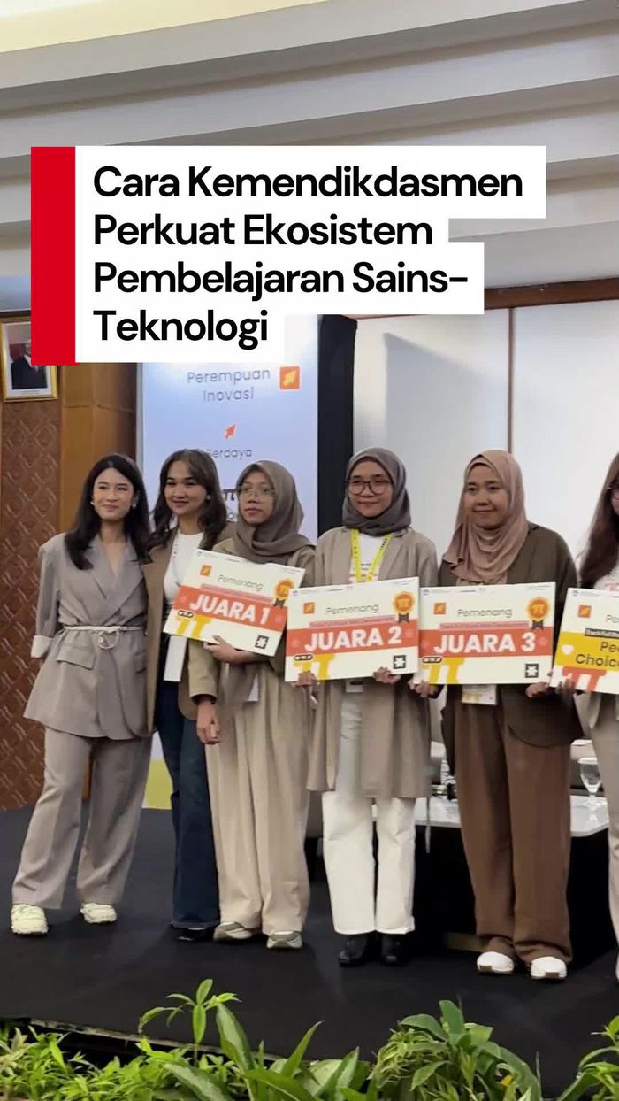 Video Kemendikdasmen: Hanya 8% Perempuan yang Bekerja di Bidang Sains-Teknologi