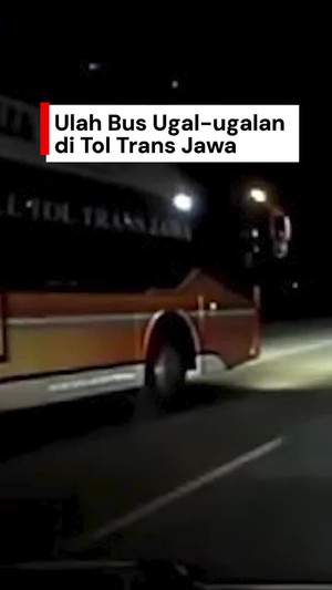 Viral Bus Ugal-ugalan di Tol Trans Jawa, Sopir Ngamuk saat Ditegur