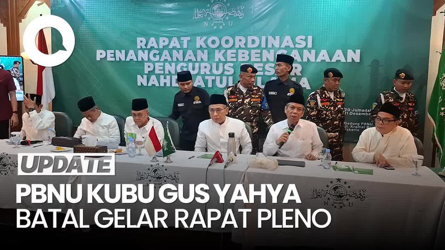 Video Tak Dihadiri Rais Aam, Rapat Pleno PBNU Kubu Gus Yahya Batal Digelar