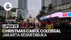 Video Pramono Buka Christmas Carol Colossal, Ajak Doakan Korban Terra Drone