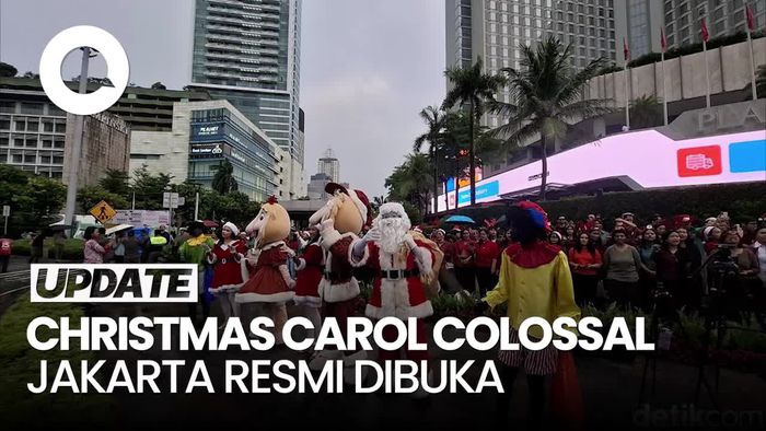 Video Pramono Buka Christmas Carol Colossal, Ajak Doakan Korban Terra Drone