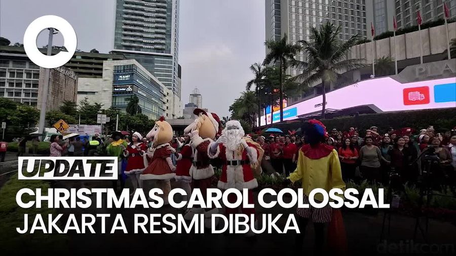 Video Pramono Buka Christmas Carol Colossal, Ajak Doakan Korban Terra Drone