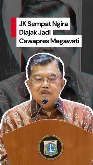 Video Cerita JK Sempat Ngira Bakal Ditawari Jadi Cawapres Megawati