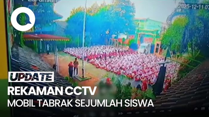 Video Rekaman CCTV Mobil MBG Hantam Gerbang Lalu Tabrak Siswa-siswa SD di Jakut
