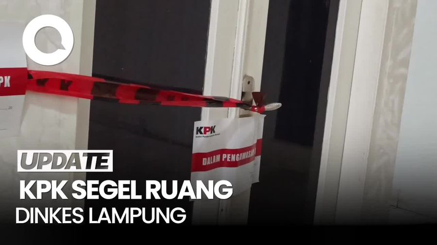 Video KPK Segel Ruang Dinkes Lampung Tengah Usai OTT Bupati Ardito