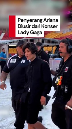 Video: Momen Penyerang Ariana Grande Diusir dari Konser Lady Gaga di Australia
